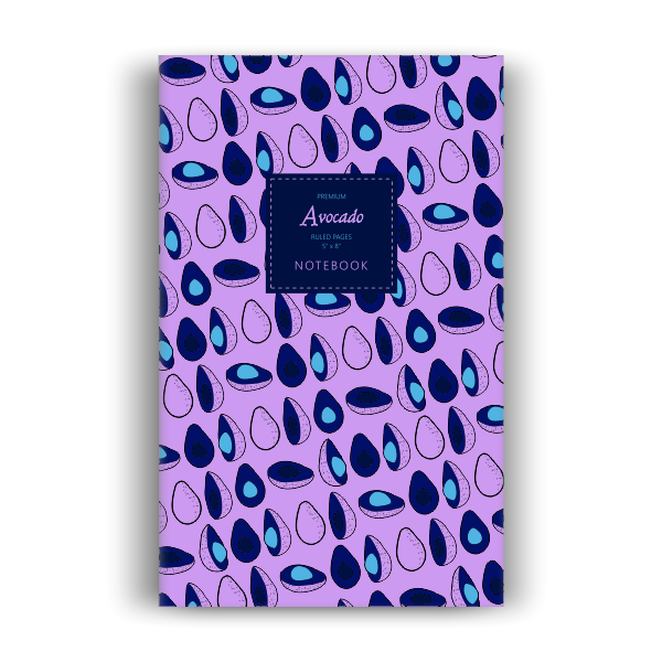 Avocado Notebook: Dark Purple Edition (5x8 inches)