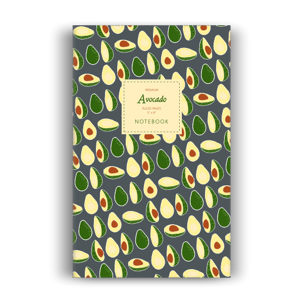 Notebook: Avocado - Winter Edition (5x8 inches)
