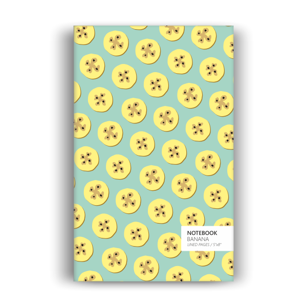 Banana Notebook: Mint Green Edition (5x8 inches)