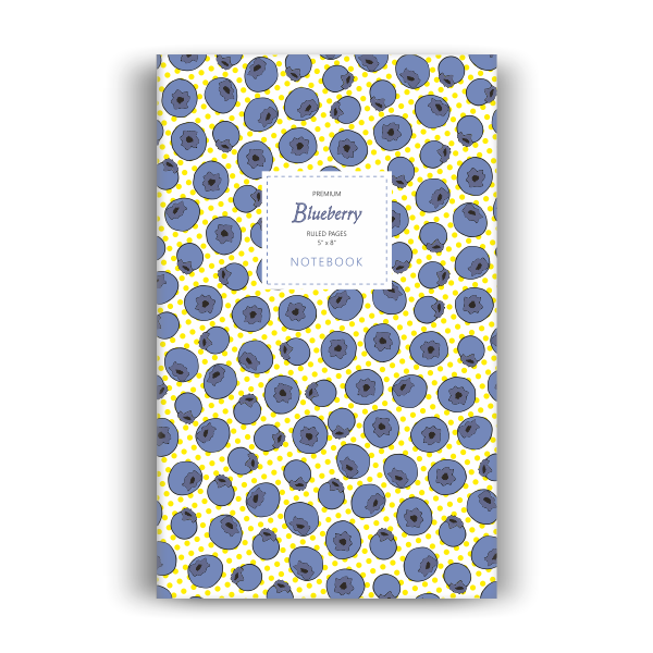 Notebook: Blueberry - Yellow Edition (5x8 inches)