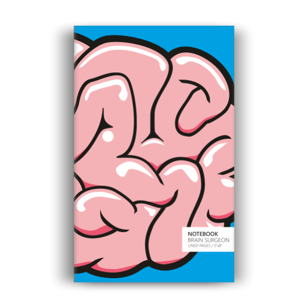 Notebook: Brain Surgeon - Blue Edition (5x8 inches)