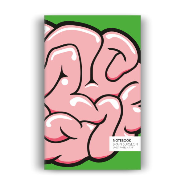 Brain Surgeon Notebook: Green Edition (5x8 inches)