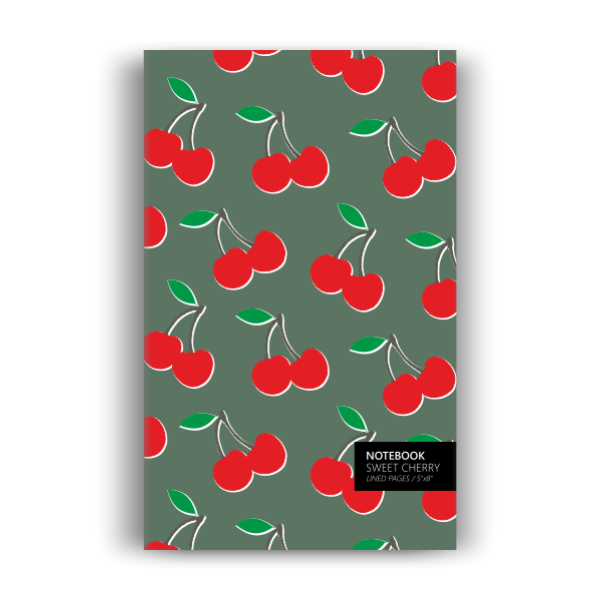 Cherry Notebook: Green Edition (5x8 inches)