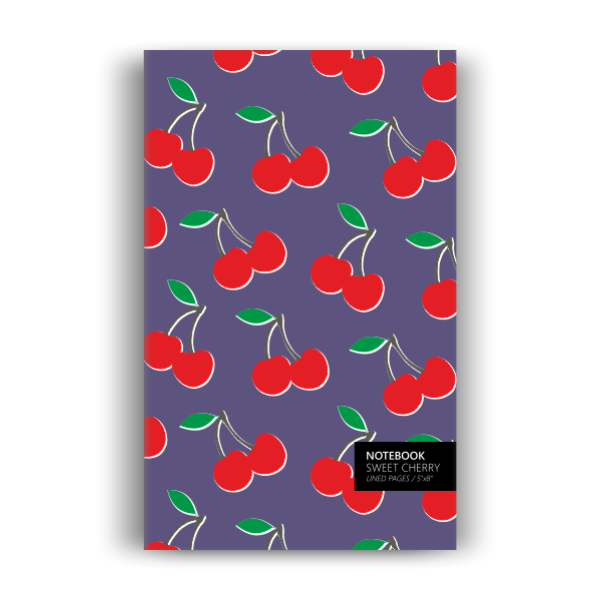 Cherry Notebook: Purple Edition (5x8 inches)