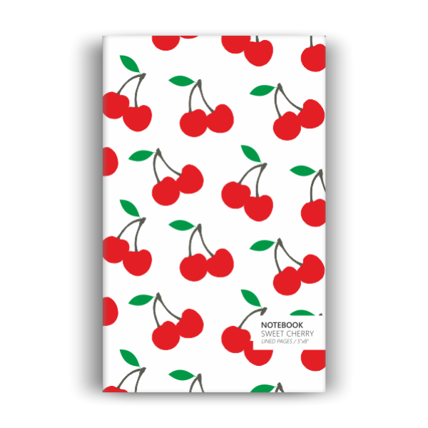 Cherry Notebook: White Edition (5x8 inches)