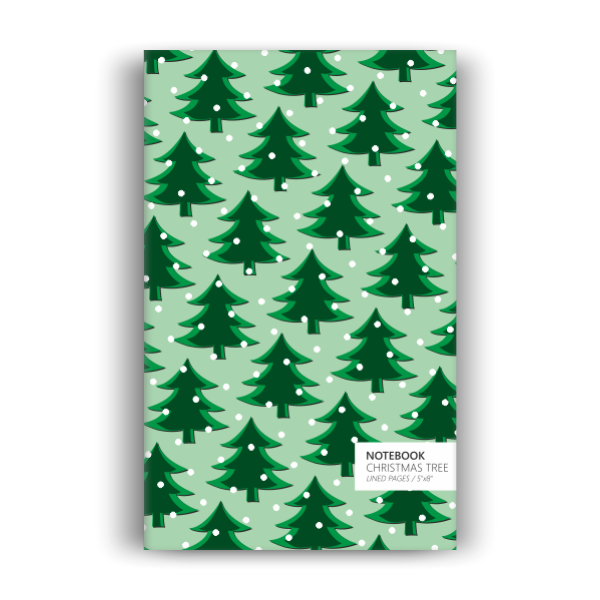 Notebook: Christmas Tree - Light Green Edition (5x8 inches)