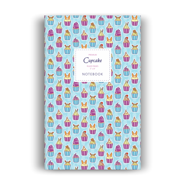Notebook: Cupcake - Blue Edition (5x8 inches)