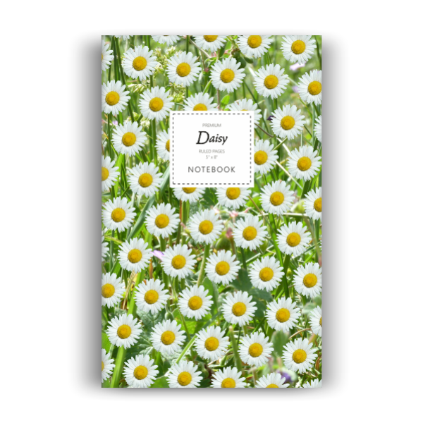 Notebook: Daisy - Green Leaf Edition (5x8 inches)