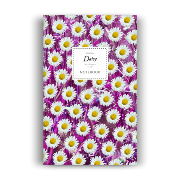 Daisy Notebook: Pink Leaf Edition (5x8 inches)