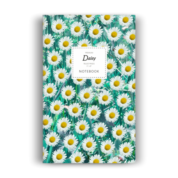 Daisy Notebook: Teal Leaf Edition (5x8 inches)