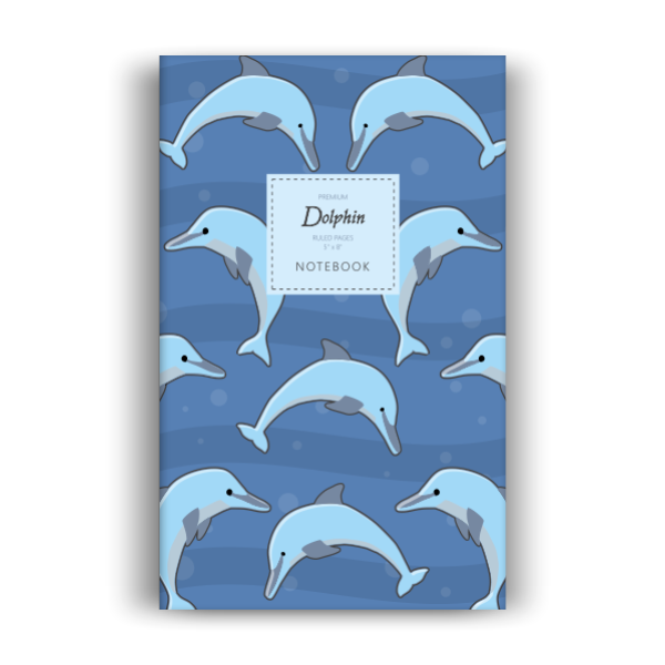 Dolphin Notebook: Deep Ocean Edition (5x8 inches)
