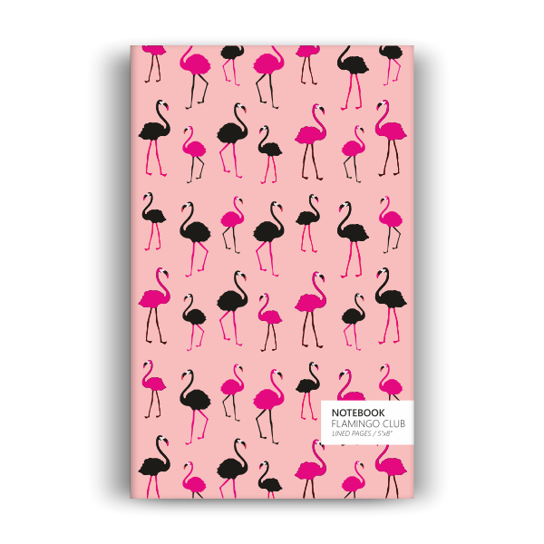 Flamingo Club Notebook: Salmon Edition (5x8 inches)