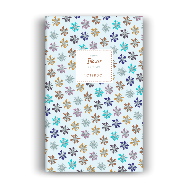 Flower Notebook: Blue Winter Edition (5x8 inches)