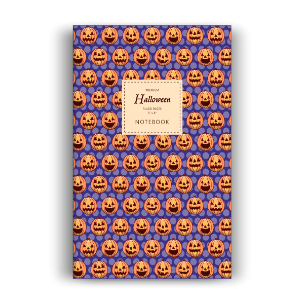 Halloween Notebook: Blue Edition (5x8 inches)
