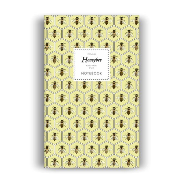Honeybee Notebook: Yellow Edition (5x8 inches)