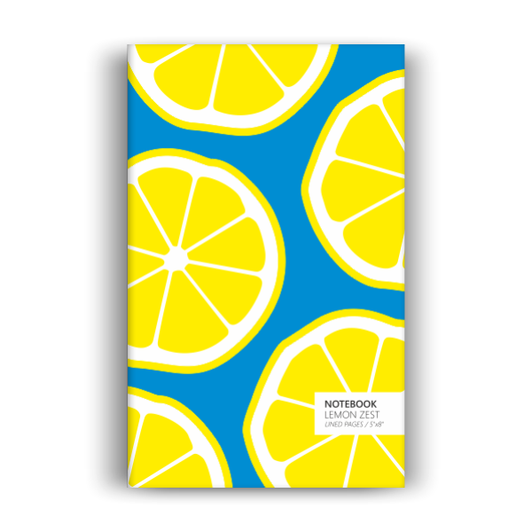 Lemon Zest Notebook: Blue Edition (5x8 inches)