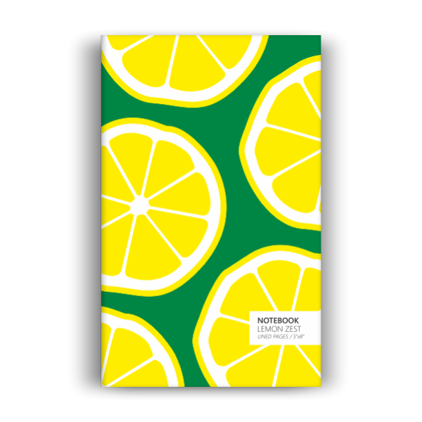 Lemon Zest Notebook: Green Edition (5x8 inches)