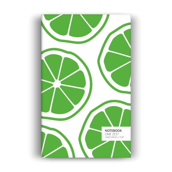 Notebook: Lime Zest - White Edition (5x8 inches)