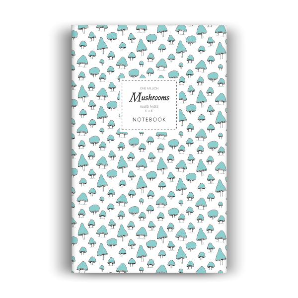 One Million Mushrooms Notebook: Sky Blue Edition (5x8 inches)