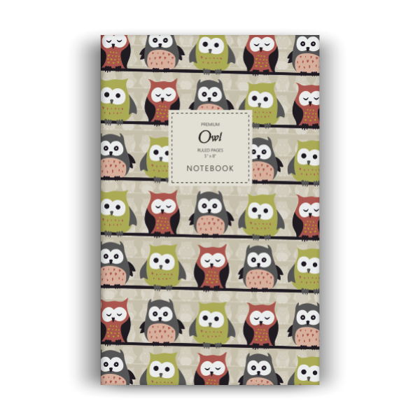 Notebook: Owl - Autumn Edition (5x8 inches)