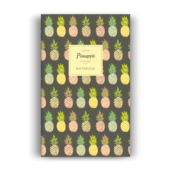 Pineapple Notebook: Dark Edition (5x8 inches)