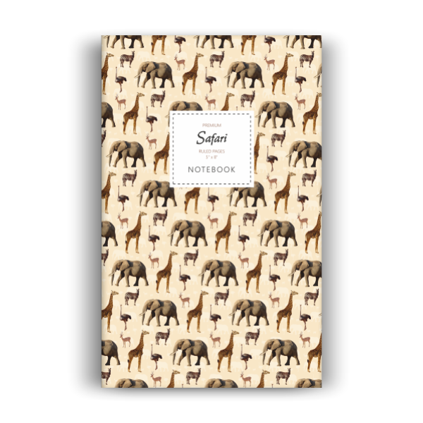 Safari Notebook: Sand Edition (5x8 inches)