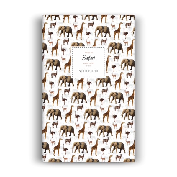 Notebook: Safari - White Edition (5x8 inches)