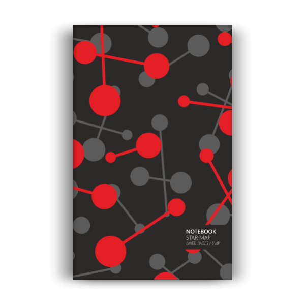Star Map Notebook: Red Giant Edition (5x8 inches)