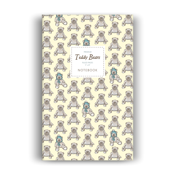 Teddy Bears Notebook: Yellow Edition (5x8 inches)