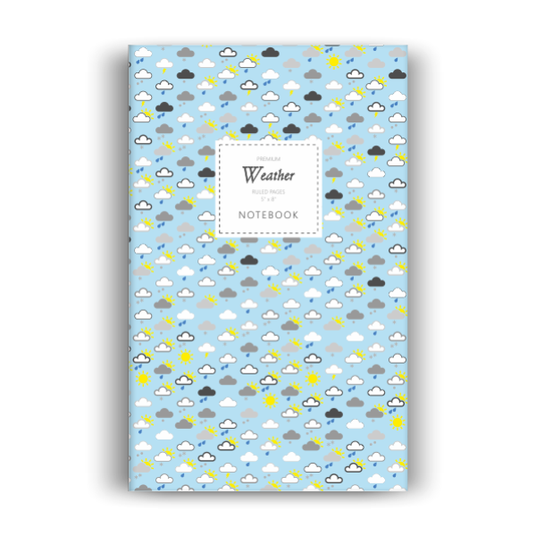 Notebook: Weather - Teal Edition (5x8 inches)