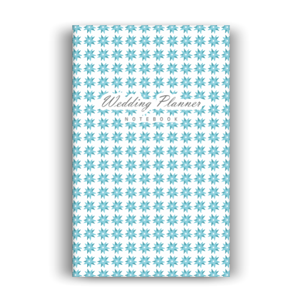 Notebook: Wedding Planner (Stars) - Sea Green Edition (5x8 inches)