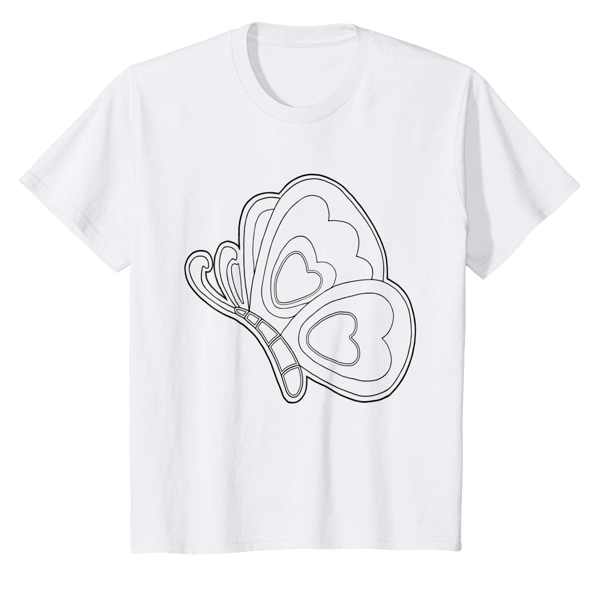 T-Shirt Colouring: Butterfly Wing (Kids)