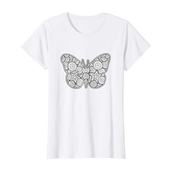 T-Shirt Colouring: Butterfly (Womens Edition)