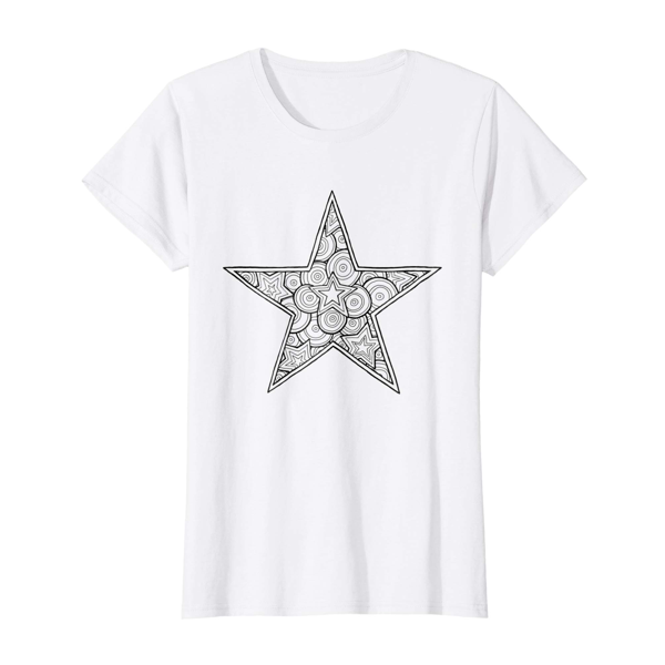T-Shirt Colouring: Star (Womens Edition)