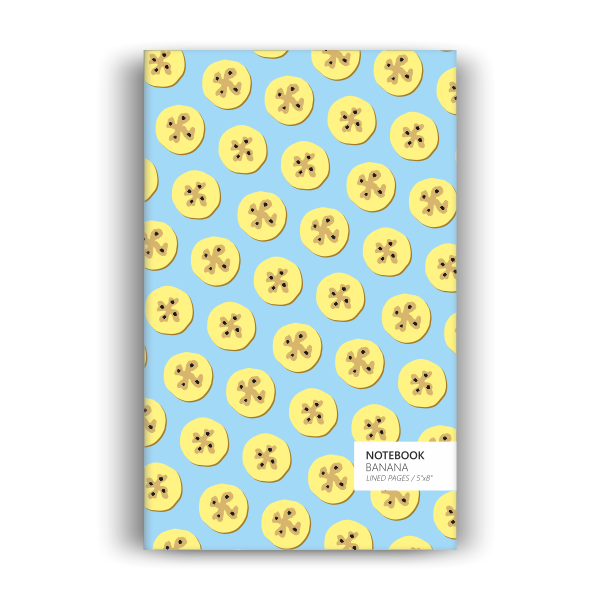 Banana Notebook: Powder Blue Edition (5x8 inches)