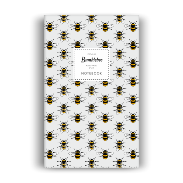 Bumblebee Notebook: Grey Edition (5x8 inches)
