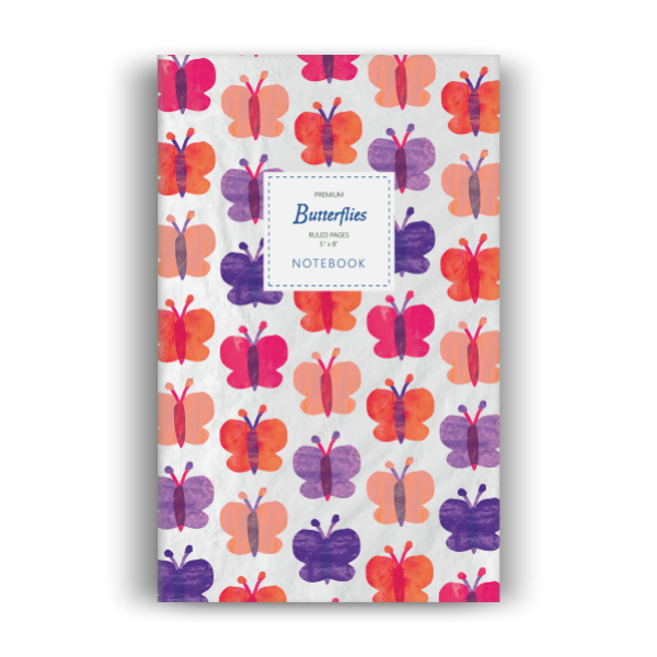 Butterflies Notebook: Pink Edition (5x8 inches)