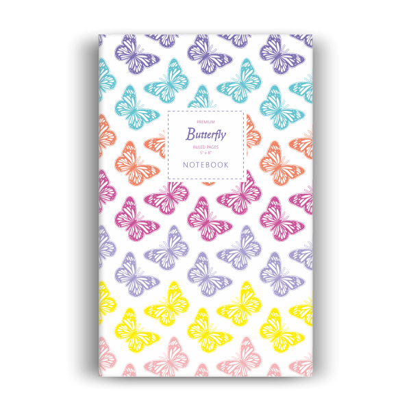 Butterfly Notebook: Rainbow Edition (5x8 inches)