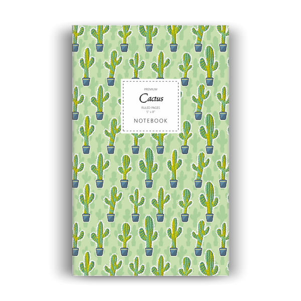 Cactus Notebook: Green Edition (5x8 inches)