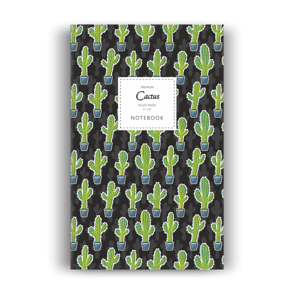 Cactus Notebook: Night (5x8 inches)