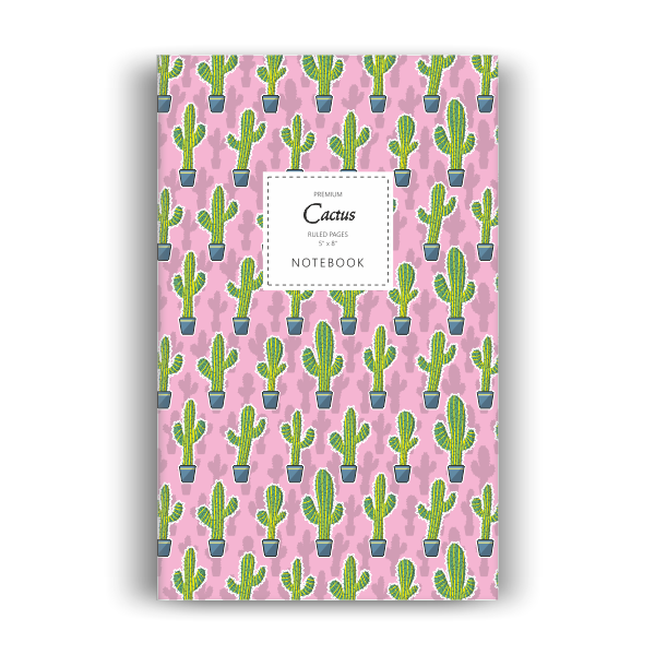 Cactus Notebook: Saguaro Pink Edition (5x8 inches)