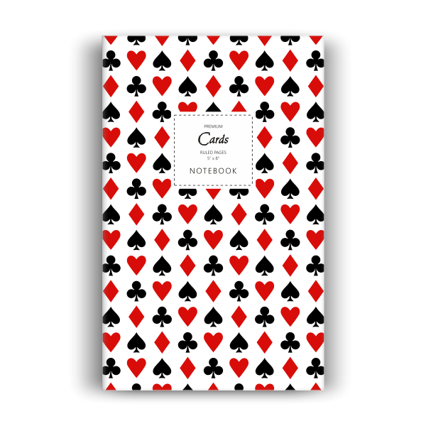 Notebook: Cards - White Edition (5x8 inches)