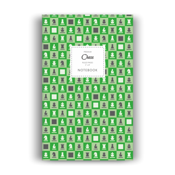 Chess Notebook: Green Edition (5x8 inches)