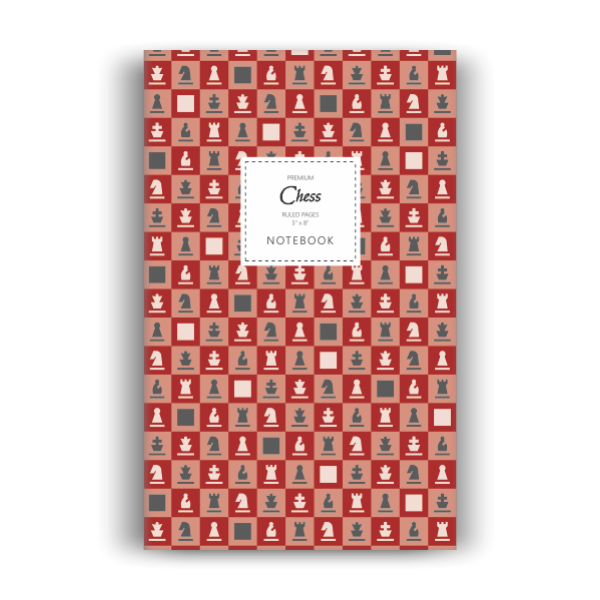 Chess Notebook: Red Edition (5x8 inches)