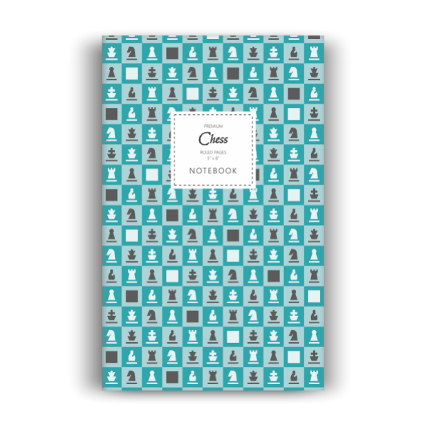 Notebook: Chess - Teal Edition (5x8 inches)