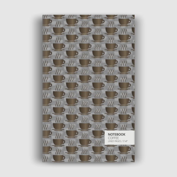 Coffee Notebook: Ocean Grey Edition (5x8 inches)