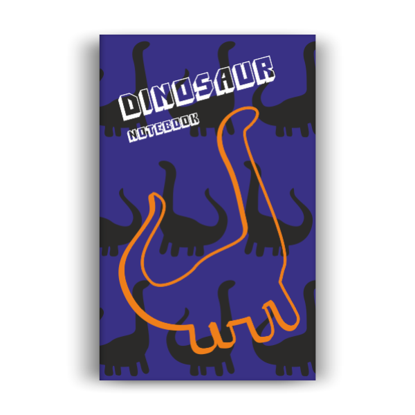 Dinosaur Notebook: Purple Edition (5x8 inches)