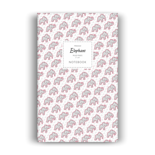 Elephant Notebook: Pink Edition (5x8 inches)