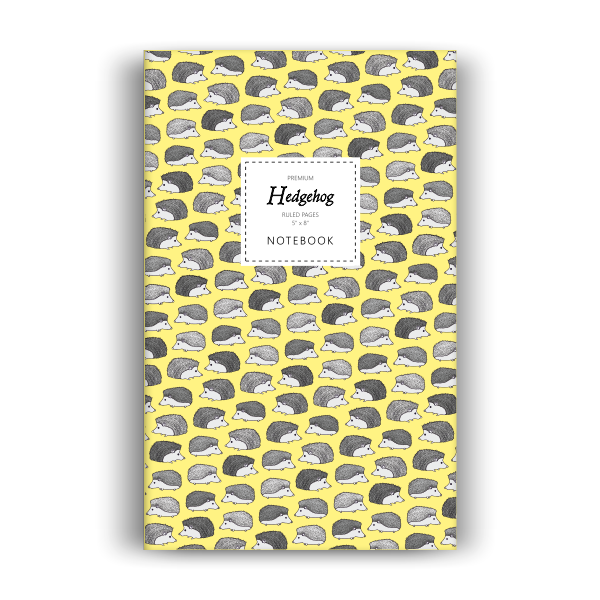 Notebook: Hedgehog - Yellow Edition (5x8 inches)
