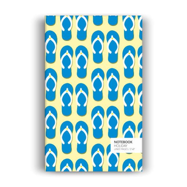 Holiday Notebook: Yellow Sand Blue Edition (5x8 inches)